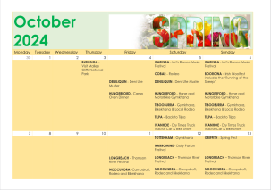 October 24 calendar 1/2