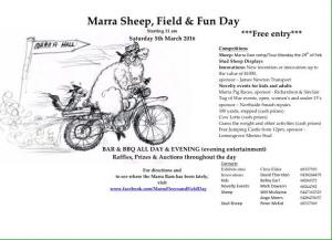Marra Sheep, Field and Fun Day